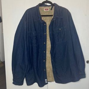 WRANGLER SHERPA DENIM JACKET !
